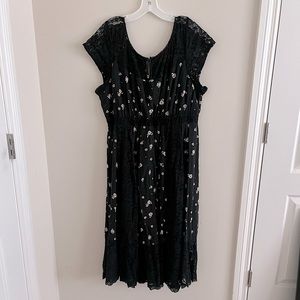 Torrid black floral dress